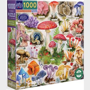 Eeboo - Bountiful Mushrooms - 1000 Brikker - Puslespil