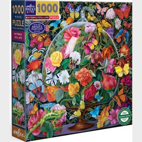 Eeboo - Butterfly Still Life - 1000 Brikker - Puslespil