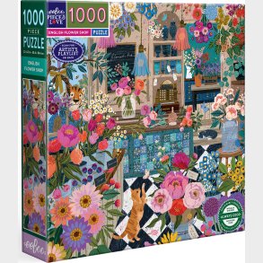 Eeboo - English Flower Shop - 1000 Brikker - Puslespil