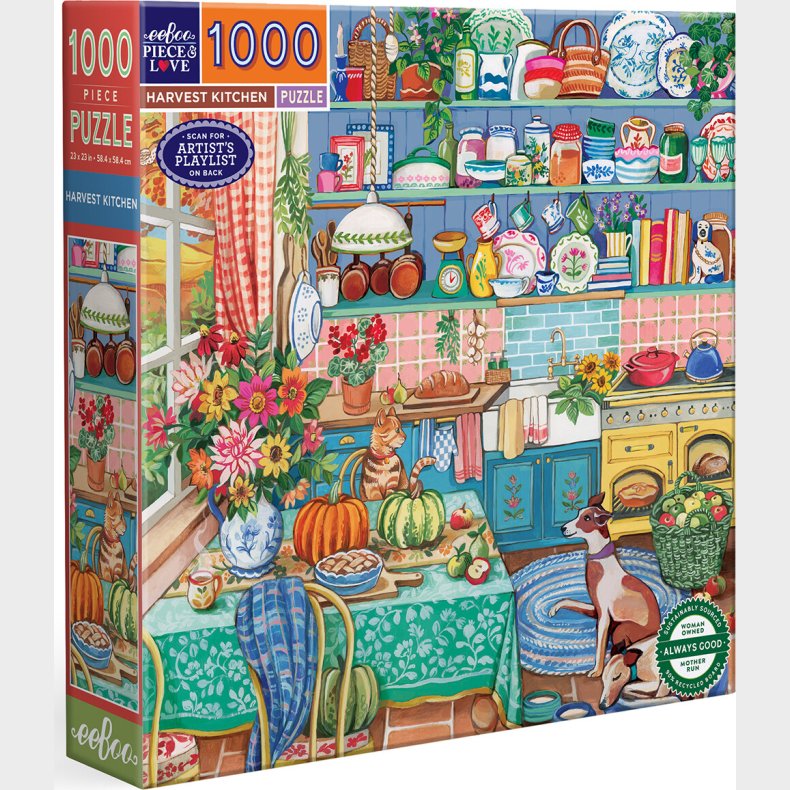 Eeboo - Harvest Kitchen - 1000 Brikker - Puslespil