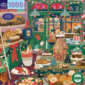 Eeboo Puslespil - Holiday Bakery - 1000 Brikker