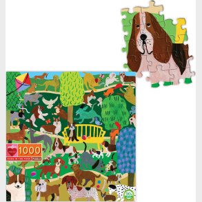 Eeboo - Puslespil 1000 Brikker - Hunde I Parken