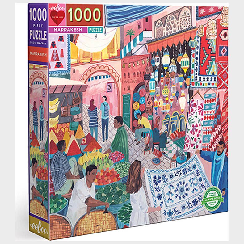 Eeboo - Puslespil 1000 Brikker - Marrakesh