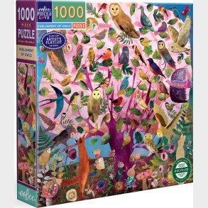 Eeboo - Puslespil 1000 Brikker - Parliament Of Owls