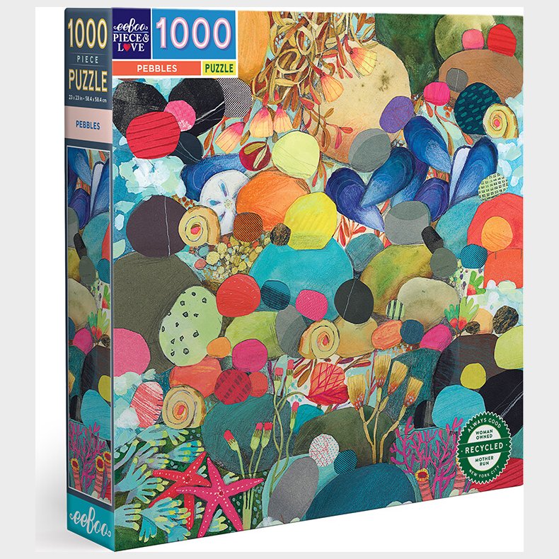 Eeboo - Puslespil 1000 Brikker - Pebbles
