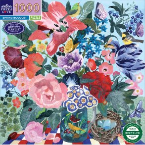 Eeboo - Puslespil 1000 Brikker - Spring Bouquet