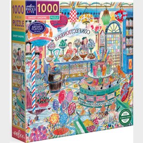 Eeboo - Sweet Shoppe - 1000 Brikker - Puslespil