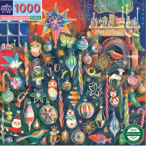 Eeboo Puslespil - Jule Dekorationer - 1000 Brikker