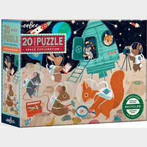 Eeboo - Puslespil 20 Brikker - Rummet