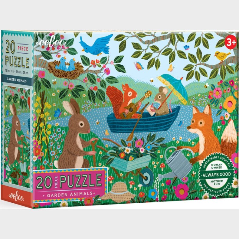 Eeboo - Puslespil 20 Brk - Havens Dyr
