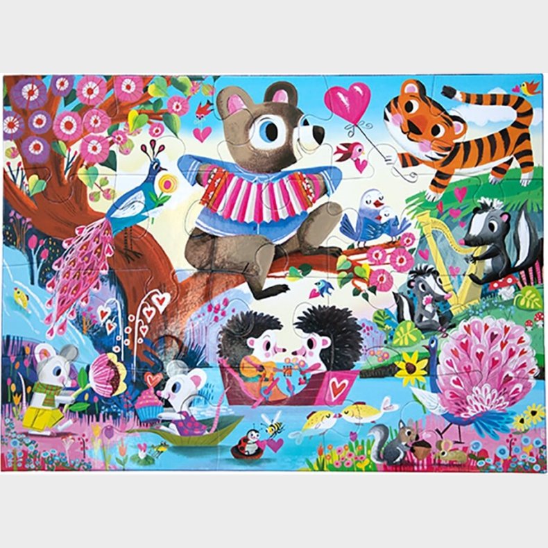 Eeboo Puslespil - K�rlighed - 20 Brikker