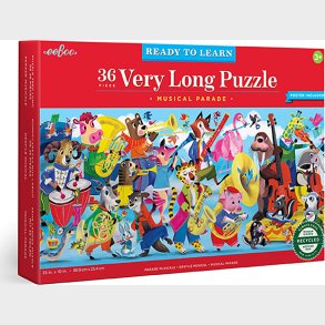 Eeboo - Puslespil 36 Brikker - Den Lange Musikparade