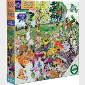 Eeboo - Puslespil 500 Brikker - Edible Mushrooms