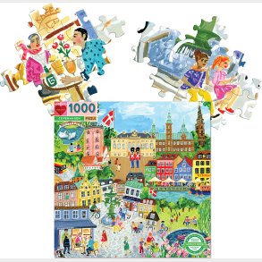 Eeboo Puslespil - Kbenhavn - 1000 Brikker