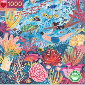 Eeboo - Puslespil - Koralrev, 1000 Brikker
