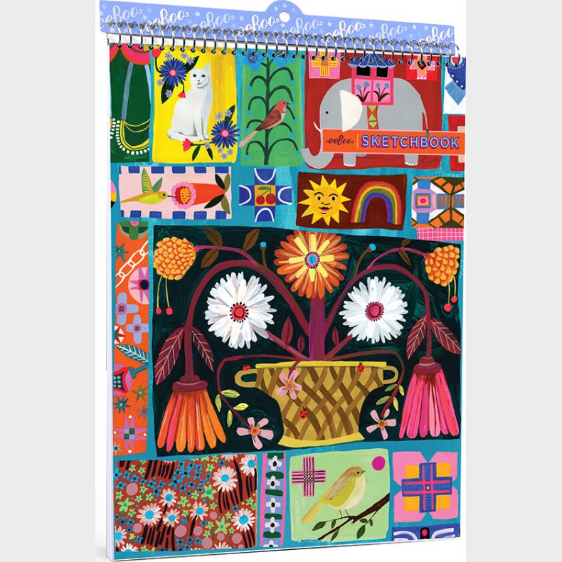 Eeboo - Skitsebog Med Spiralryg Til Brn - Hollandsk Quilt