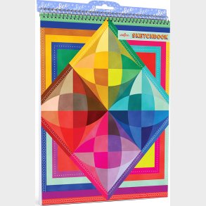 Eeboo - Skitsebog Med Spiralryg Til B�rn - Rainbow Colors