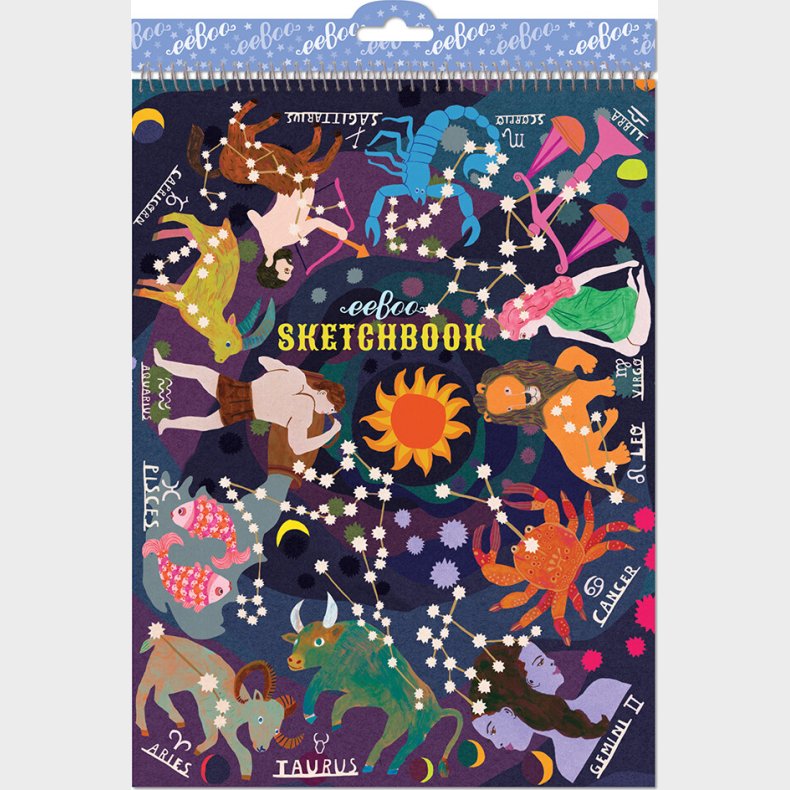Eeboo - Skitsebog Med Spiralryg - Stjernetegn