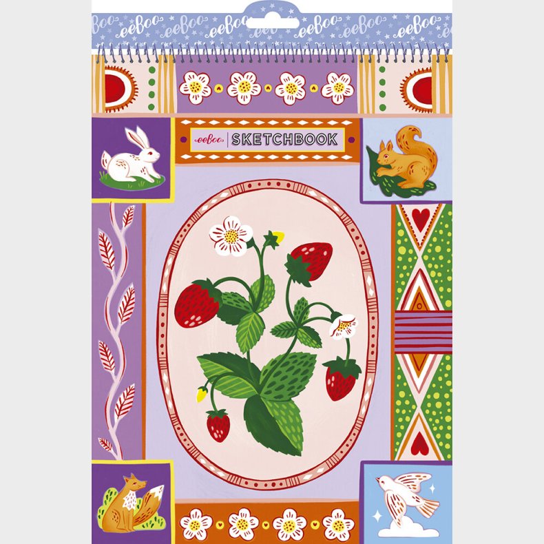 Eeboo - Skitsebog Med Spiralryg Til Brn - Jordbr