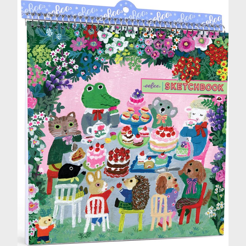 Eeboo - Skitsebog Med Spiralryg Til Brn - Sd Fejring