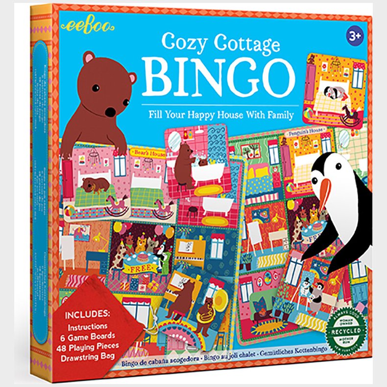 Eeboo - Spil - Billedlotteri - Den Hyggelige Hytte