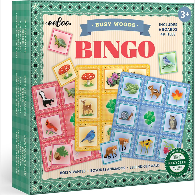 Eeboo - Spil - Billedlotteri - Skovens Dyr