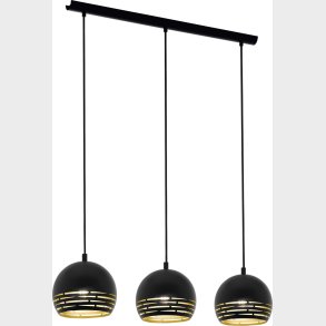 Eglo - Camastra - Langbordspendel - 3 Lamper - Sort