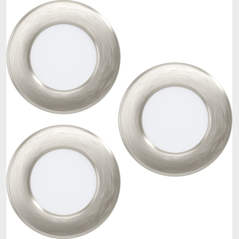 Eglo - Fueva 5 Indbyg. St - 86mm - Satineret Nikkel