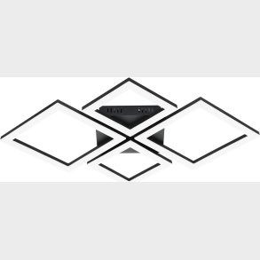 Eglo - Paranday-z - Loftlampe - Firkanter Sort - 47x43 Cm - Tw Zigbee Bt