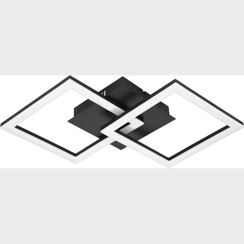 Eglo - Paranday-z - Loftlampe - Firkanter Sort - 52,5x31 Cm - Tw Zigbee Bt