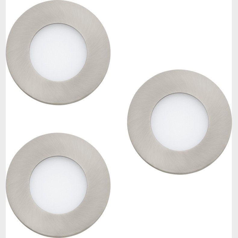 Eglo - Fueva-z - Indbygningsspots - B�rstet St�l - Tw Zigbee Bt - 3 Stk.