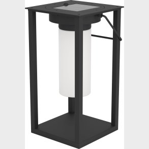 Eglo - Usigni - Lanterne Med Solcelle - Udendrs - Sort Hvid