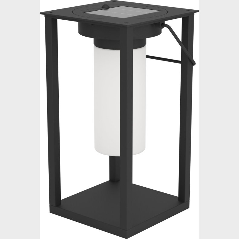 Eglo - Usigni - Lanterne Med Solcelle - Udendrs - Sort Hvid