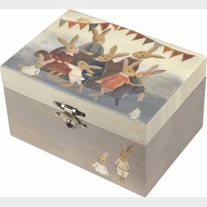 Egmont Toys - Smykkeskrin Med Musik Til Brn - Kaninfamilie