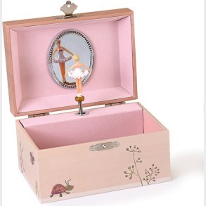 Egmont Toys - Smykkeskrin Med Musik Til Brn - Mariehns - Pink - 15x10x9 Cm