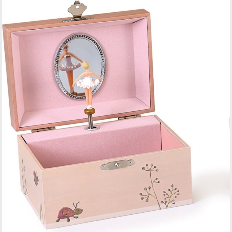 Egmont Toys - Smykkeskrin Med Musik Til Brn - Mariehns - Pink - 15x10x9 Cm