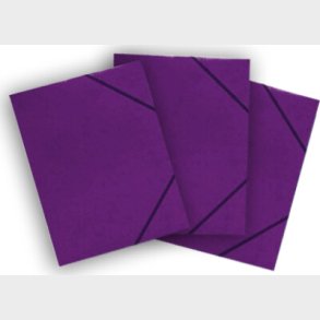 Elastikmappe Karton C4 3 Kl - Lilla - Bright Office