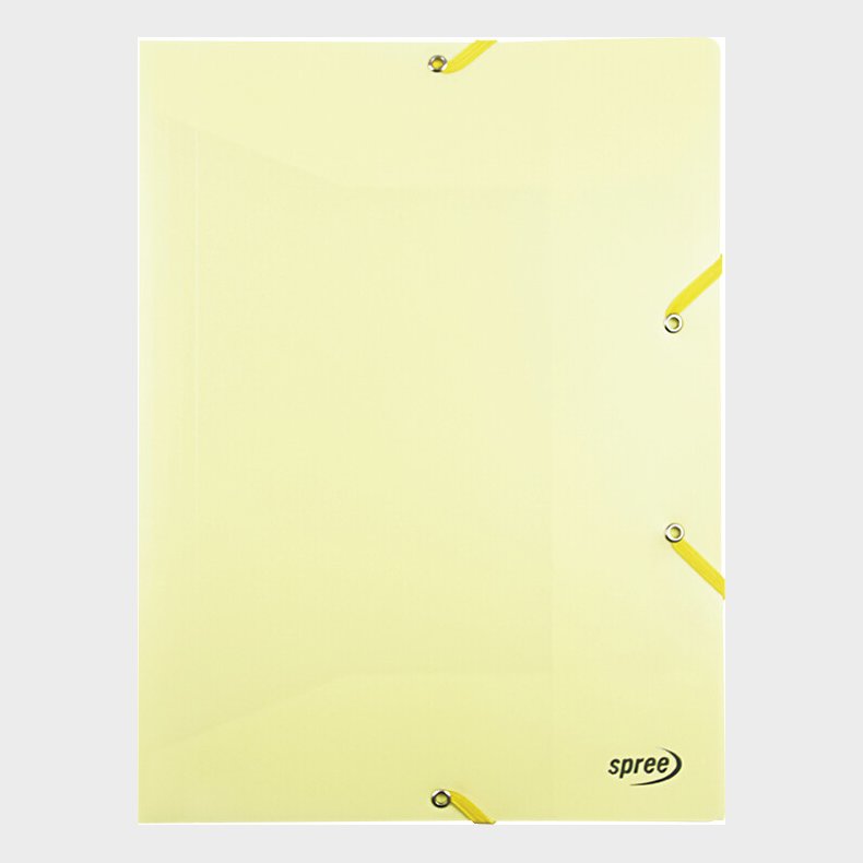 Elastikmappe Pp C4 Pastel - Gul - Spree