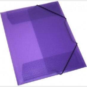 Elastikmappe Pp C4 Transparent - Lilla - Bright Office