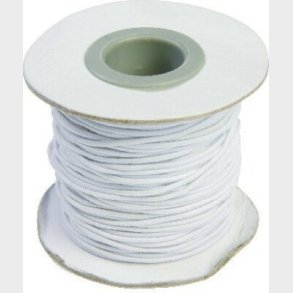 Elastiksnor - Tykkelse 1,2 Mm - 25 M - Hvid