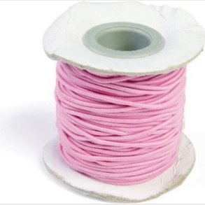 Elastiksnor - Tykkelse 1,2 Mm - 25 M - Lyserd