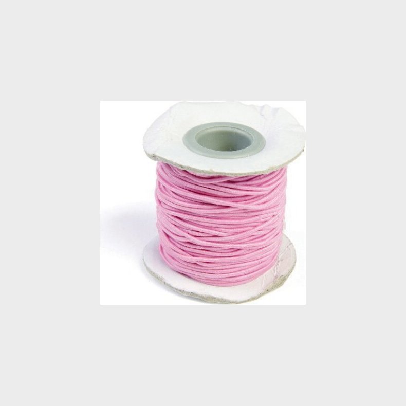 Elastiksnor - Tykkelse 1,2 Mm - 25 M - Lyserd