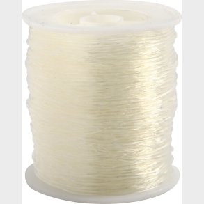 Elastiksnor - 1 Mm - Transparent - 50 M