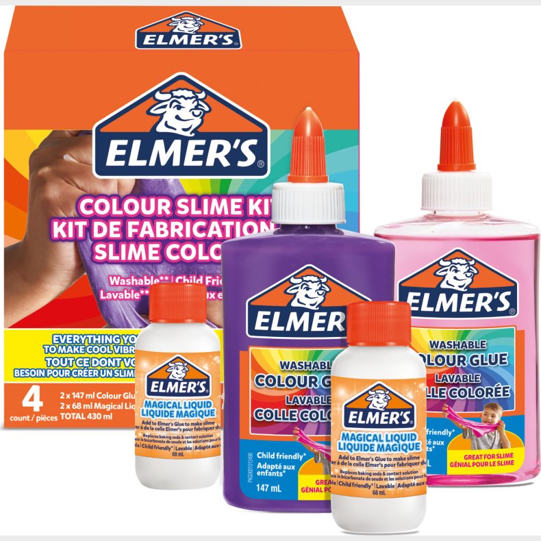 Elmer's - Colour Slime Kit - Slim S�t