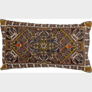 Bloomingville - Emalie Pude - Brun - Bomuld - 60x35 Cm