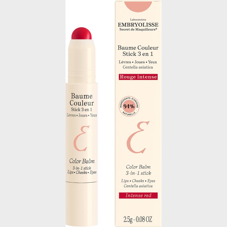 Embryolisse - Color Lbepomade 3-i-1 Stick Intense Rd 2,5g