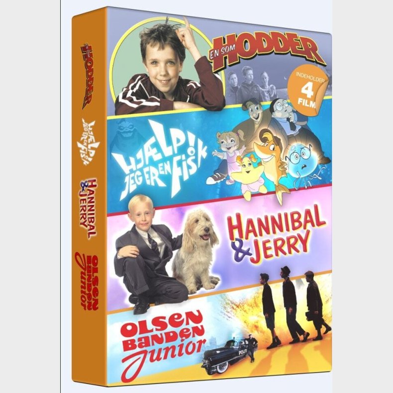 Hjlp Jeg Er En Fisk // En Som Hodder // Hannibal Og Jerry // Olsen Banden Junior - DVD - Film