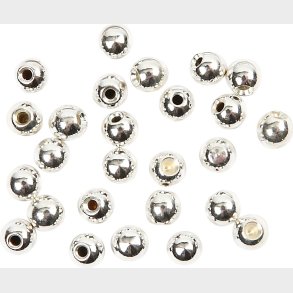 Endeperler - � 3 Mm - Hulstr. 1 Mm - Fors�lvet - 20 Stk.