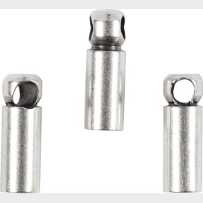 Enderr - L 8 Mm -  2 Mm - Forslvet - 10 Stk.