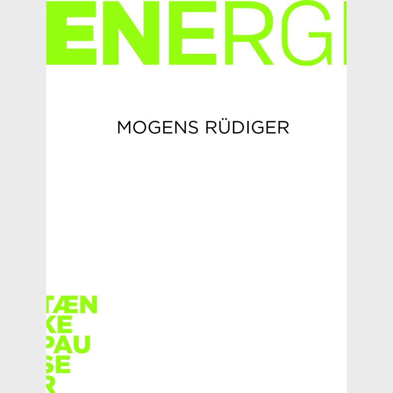 Energi - Mogens R�diger - Bog